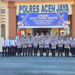 Polres Aceh Jaya Gelar Sertijab Wakapolres, Kabagren dan Kasat Samapta