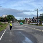 Satlantas Polres Aceh Jaya Gelar Strong Point Pagi di Sejumlah Persimpangan, Wujudkan Lalu Lintas Aman dan Lancar